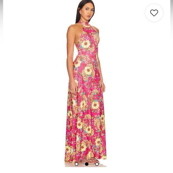 NWT 330.00 X Revolve Darmi Maxi Dress in Foulard Floral
Agua Bendita Medium - Picture 2 of 6